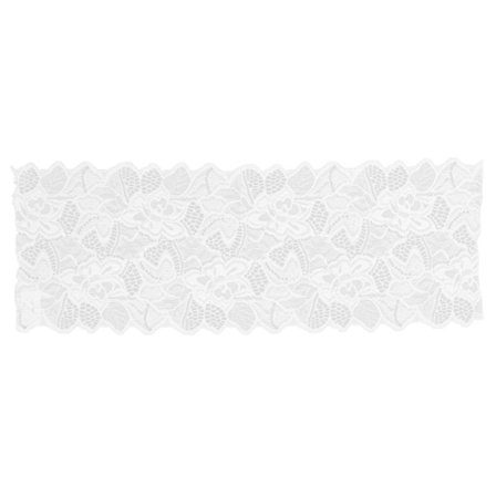 Blonderbånd DIY bomullsnett 16,5 cm bredde 10 meter utsøkt blonderkant for gardiner klær duk gavedekorasjon hvit