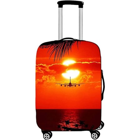 Trykt Polyester Elastisk Kuffertbetræk til 22-24 Tommer Rejsekufferter