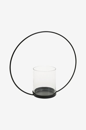 Eightmood - Kynttilälyhty Sander - Musta - Kynttilänjalat & lyhdyt - - Homeroom