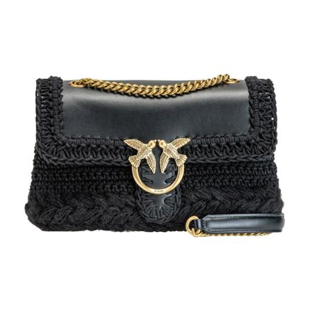 Pinko, Shoulder Bags Czarny, Kobieta, Rozmiar: ONE Size