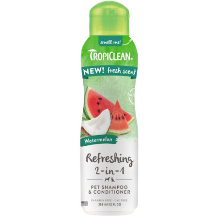 TropiClean - 2in1 Watermelon Sjampo 355 ml - Hund - Pelspleie Trim- og hundebad - Hundesjampo - ZOO.no