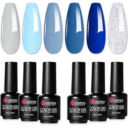 Gel Nail Polish 6 färgset 8