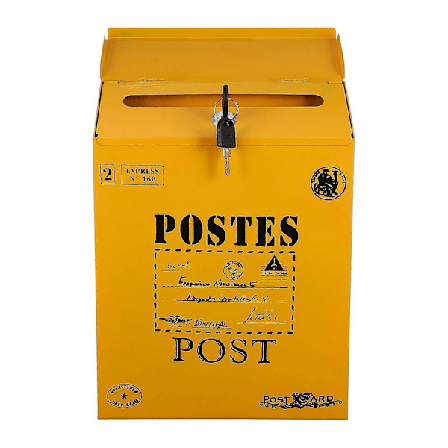 1 kpl Lukittava postilaatikko Retro kirjelaatikko Seinään asennettava kirjelaatikko Sanomalehtilaatikko