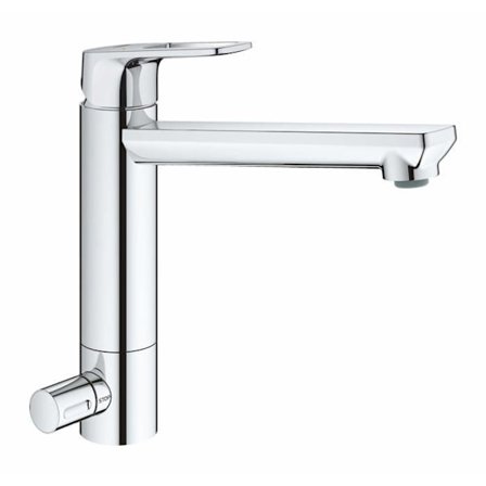 Köksblandare - GROHE - BauLoop 31713000 - Krom - Svängbar pip - Vattenbesparing