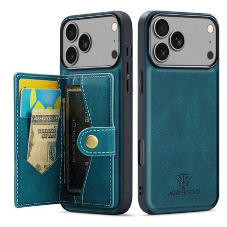 iPhone 17 Pro Max Plånboksskal 4 Kort + Sedlar