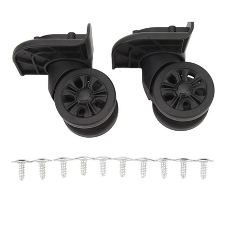 2 stk. Bagagehjul Universal Lydløse Bagagehjul Svingbare Hjulhjul til Reparation Udskiftning