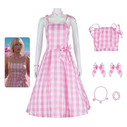Barbie - Kostym - Dress - Cosplay Halloween - Pink Z