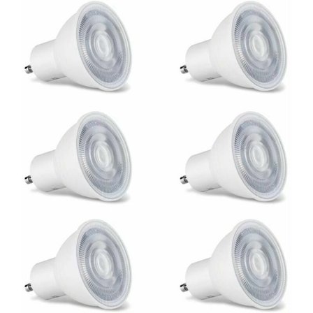 Pakke med 6 3000K Varmt Hvid GU10 Pærer, 5W GU10 LED Pære Ækvivalent