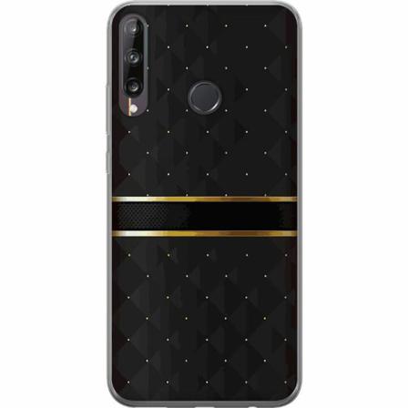Huawei P40 Lite E Genomskinligt Skal Golden Stripes
