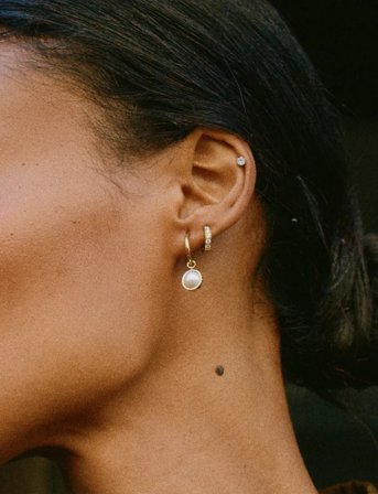 Edblad Gabrielle Hoops S Gold - Gold - ONE SIZE