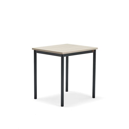 Desk SONITUS PLUS, 700x600x720 mm, noise reducing ash high pressure laminate, anthracite