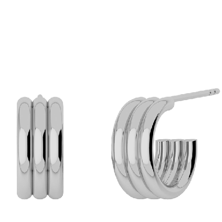 Edblad Monica Creoles S Steel Smycken & klockor Dam Grå ONESIZE