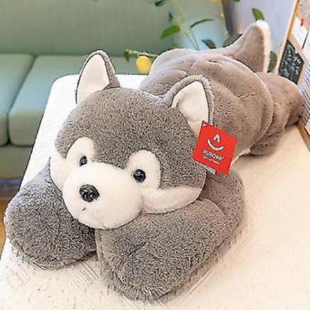 Aggravert Angst Dinosaur Plysj Leke Rad Pute Stoffdyr Dukke Gutt Jente Gave-a (30cm Huskies)