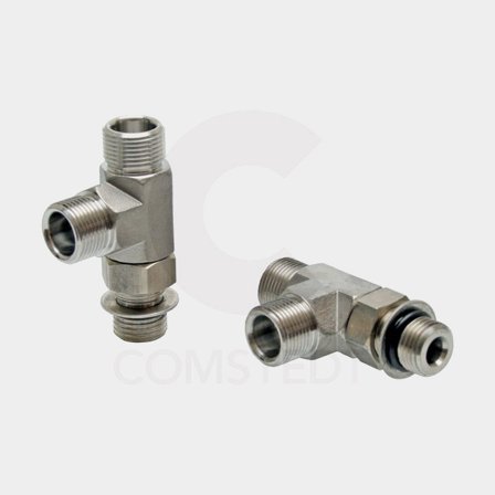 T-nippel 2x9/16-24 -5ORB (2st)