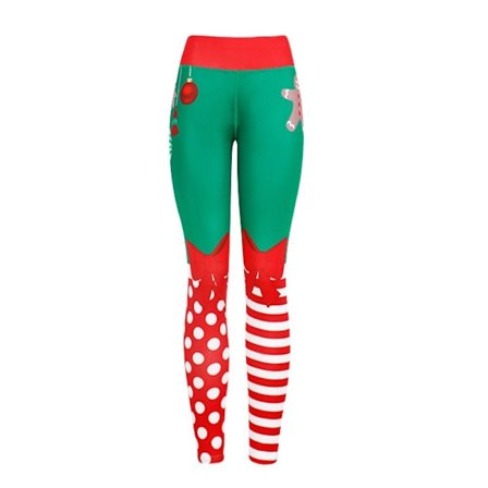 Christmas Xmas Yoga Bukser Gym Sport Leggings SB B