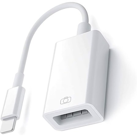 USB-adapter til iPhone til USB iOS OTG-kabel til iPhone iPad, USB-kameraadapter til iPhone, understøtter
