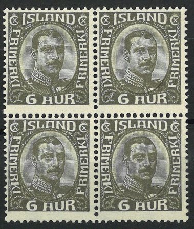 Island - AFA 87 i 4-blok - Postfrisk