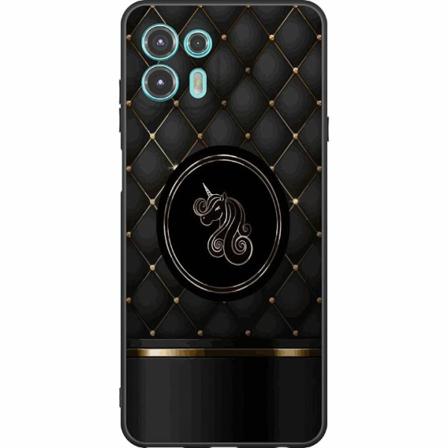 Motorola Edge 20 Lite Svart Skal Luxury Unicorn