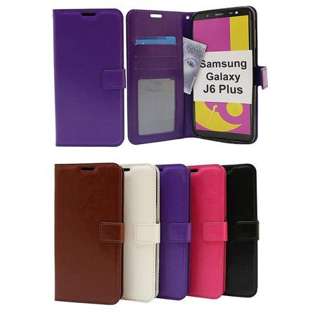 Crazy Horse Wallet Samsung Galaxy J6 Plus (j610fn/ds) Lila