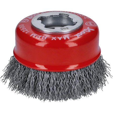 Bosch Clean for Metal Stålborste med X-LOCK, vågformad tråd, 0,3 x 75 mm, Kapa, slipa & polera