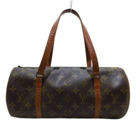 Louis Vuitton Vintage Pre-owned Polyester Papillon Brun, Dame Vintage Tasker, Størrelse: ONE Size