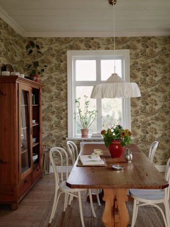 Duro Tapet, Boulognerskogen 540-01 Gammalsvenska Papper, L, Beige, Färg & tapeter