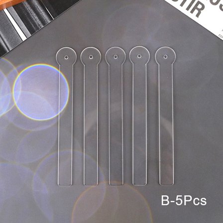 1/5 st Clear Earring Display Holder Bäreffekt Stick Ear St