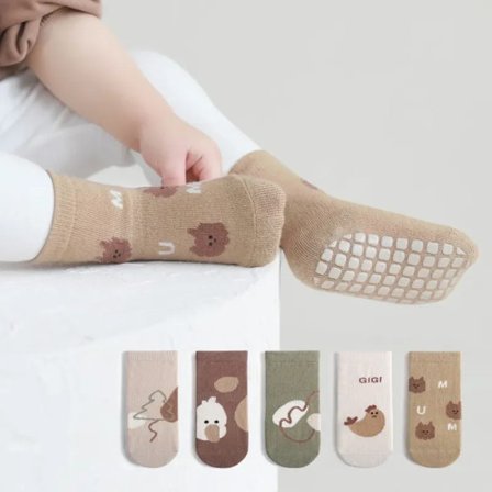 Winter Baby Socks Toddler Anti-slip Socks Children's Cartoon Floor Socks 0-5Y