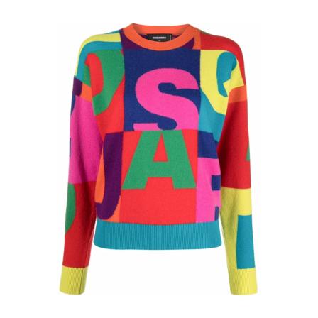 Dsquared2, Knitwear Czerwony, Kobieta, Rozmiar: S