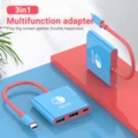 Bærbar Nintendo Switch Dockningsstation TYPE-C Hub med HDMI og USB 3.0 Perfekt til Rejser og Spil