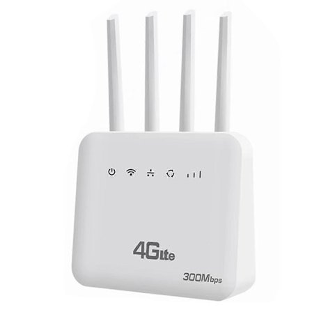 4G CPE Router WiFi 6 LTE Router med SIM-kortplats WiFi Modem 300Mbps