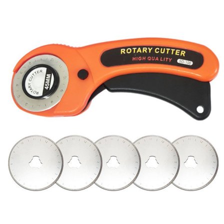 Rotary Cutter Professional 45mm roterende stofskærer roterende skærer til stof kort papir syning quiltning rulle stofskæring skræddersaks