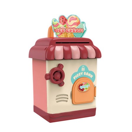 Fingeraftryk ATM Sparegris Adgangskode Lås Mønt Kassebank Opbevaringsbeholder til børn Børn Dreng Pige Sikkerhedsboks legetøj