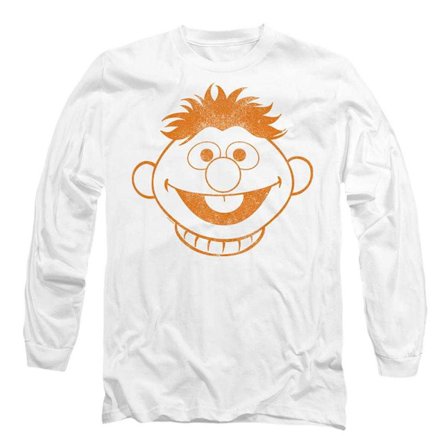 Sesame Street Unisex Vuxen Ernie Mono Långärmad T-shirt M Wh