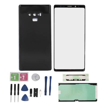 Galaxy Note 9 Sort Skærm og Bagpanel Reparationssæt