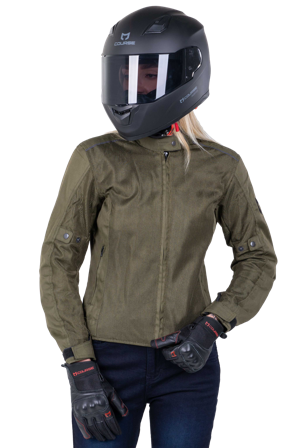 MC-Jakke Course Vento Mesh Dame Olivengrønn L