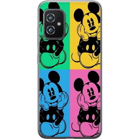 Kompatibel Mobilcover til Asus Asus Zenfone 8 Mickey Mouse pop art plakat farverig Disney retro-serie tegneserie ikonisk figur Andy Warhol stil kunst