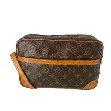 Louis Vuitton Vintage, Pre-owned Coated canvas crossbody-bags Bruin, unisex, Maat:ONE Size
