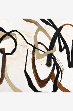 Malerifabrikken - Design Maalaus / Once Again / 100x100 Cm - Ruskea - Taulut - 100X100 - - Homeroom