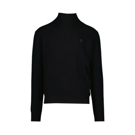 Ami Paris, Turtlenecks Czarny, Mężczyzna, Rozmiar: XS