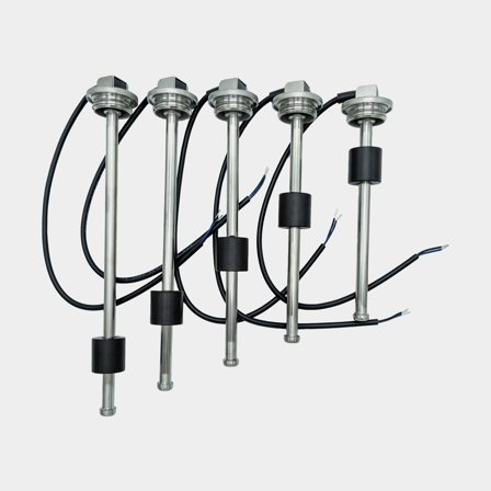 Sensor de tanque / sensor de nível para combustível & água Wema S3-E500, 0 – 190 Ω, aço inoxidável resistente a ácidos, rosca 1 1/4", 500 mm