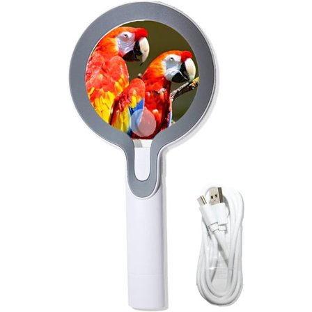 Stor LED-lys Lupe for Lesing; Rund Lupe, ZQKLA