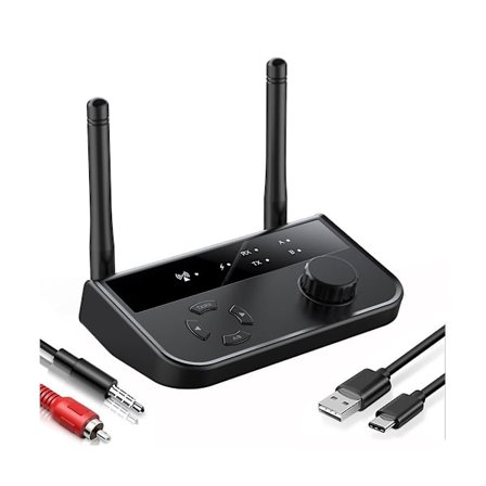 Bluetooth-sender og -modtager Bt5.3 3,5 mm Aux Rca trådløs lydmusikadapter til tv-bil-pc-hovedtelefon