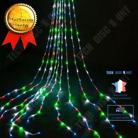 Ljusgirlang - TD - Meteorregn - 3 x 3 m - Vattentålig - Blå LED