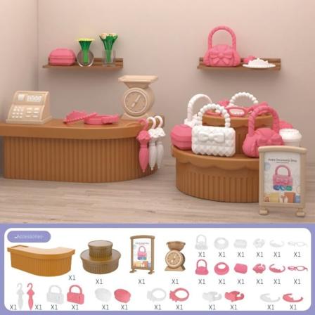 Miniatyrmøbler Leketøy Dukker Hus DIY Dekorasjon Tilbehør Mini Hjem Soverom Kjøkken Modell Ornament accessories set