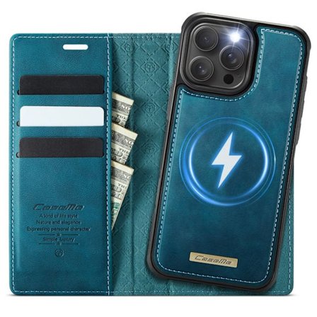 CASEME iPhone 15 Pro Wallet Cover MagSafe RFID Blocking - Green