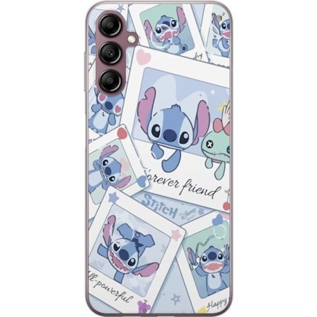 Yhteensopiva Puhelinkuori Samsung Galaxy A14 5G Unelmoivat pilvet vaaleanpunaisina, lila ja sinisen sävyissä, kimaltelevine tähtineen ja pehmeän satum