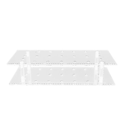 Akryl Cake Pop Holder 21 Hull Genanvendelig Transparent 2-lags Stand Display til Bryllupper Baby Shower Fødselsdagsfester