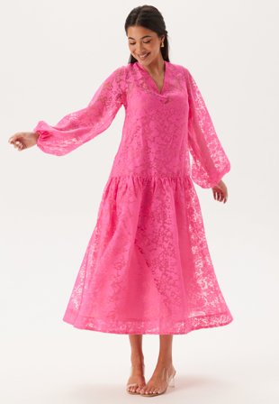 Bubbleroom Occasion - Balloon Sleeve Midi Dress - S