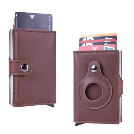Purse Airtag Lommebok Slim Lommebok Myntrom RFID Beskyttelse Mini Smart